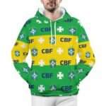 Brasilien Kapuzenpulli Mit Fleece Für Männer Und Frauen