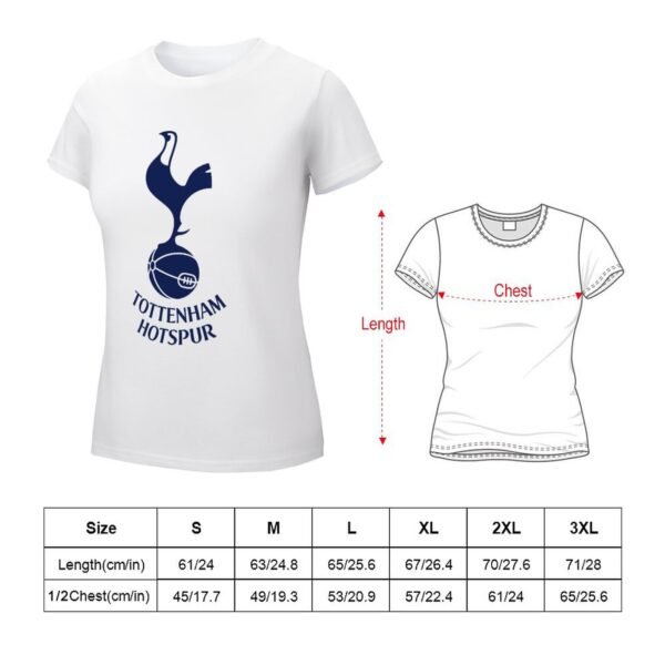 Tottenham Hotspur Damen Kurzarm Rundhals T-Shirt Casual Sommer Tops
