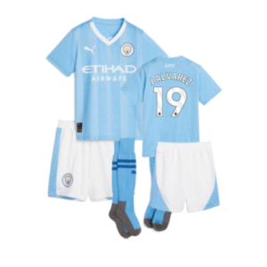 Man City Julián Álvarez 19 Heimtrikot Kinder 2023-2024