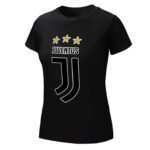 Juventus FC Damen Kurzarm Rundhals T-Shirt Casual Sommer Tops