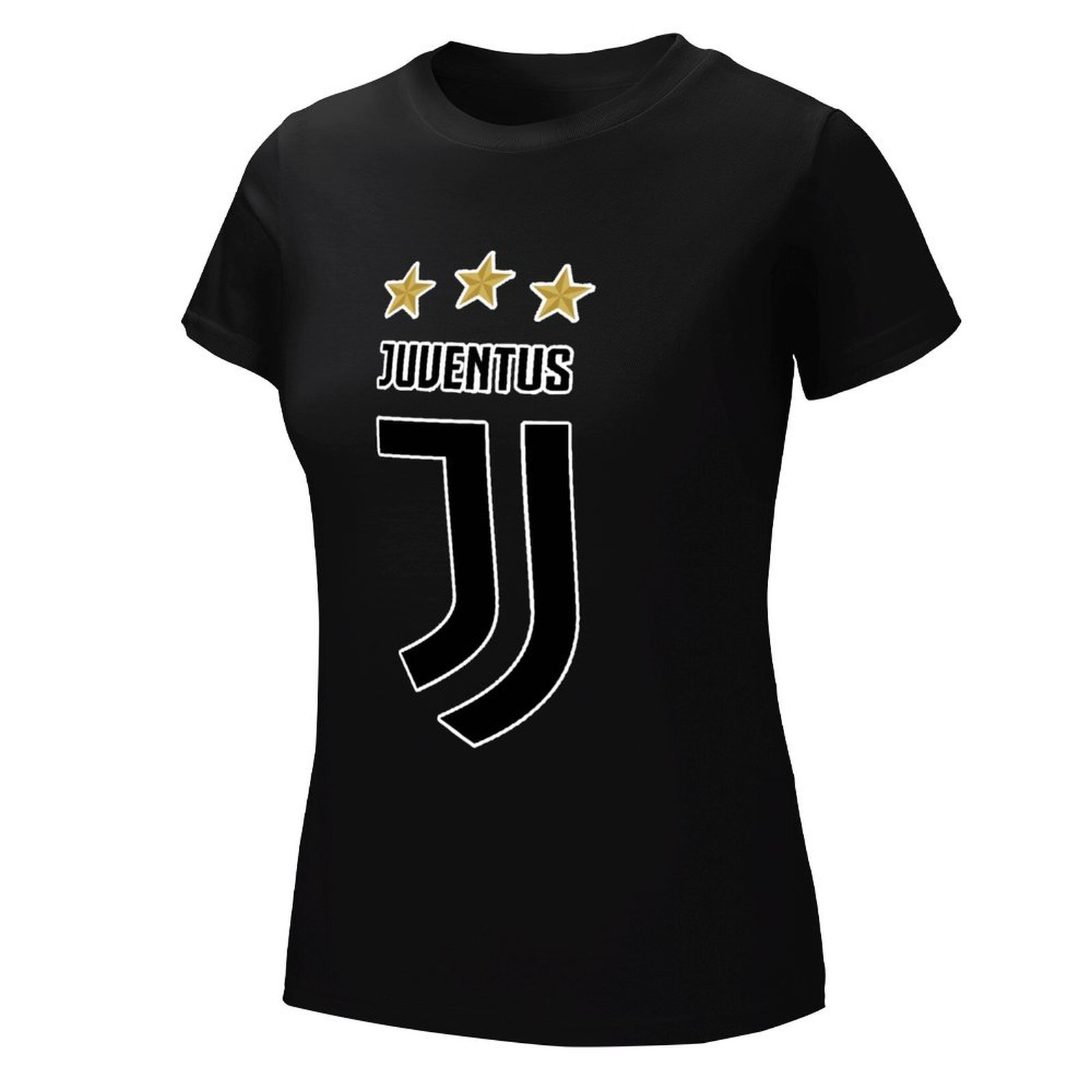 Juventus FC Damen Kurzarm Rundhals T-Shirt Casual Sommer Tops Juventus FC Damen Kurzarm Rundhals T-Shirt Casual Sommer Tops