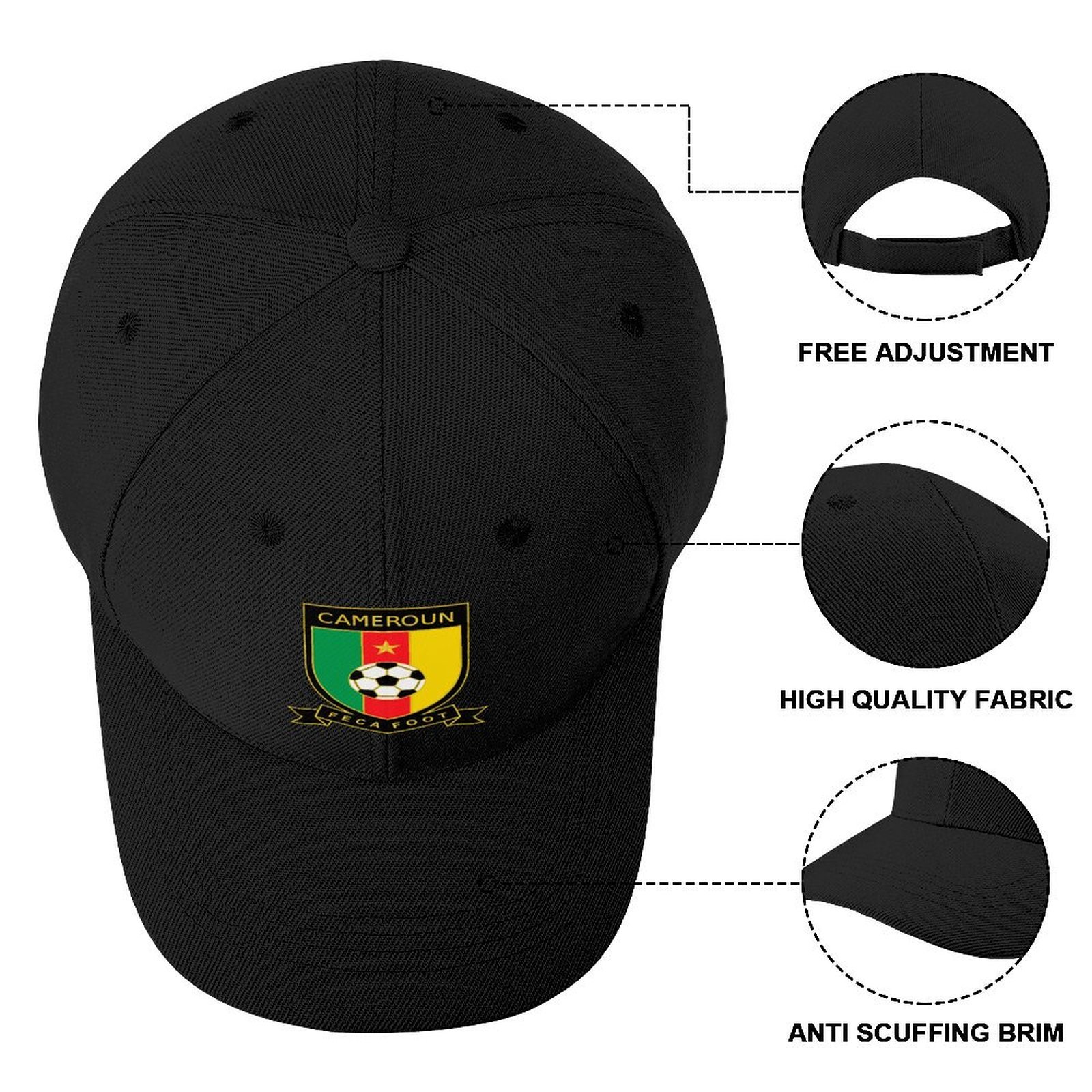 Kamerun Baseball Cap Verstellbar Reine Farbe Baseballkappe Mütze Kamerun Baseball Cap Verstellbar Reine Farbe Baseballkappe Mütze