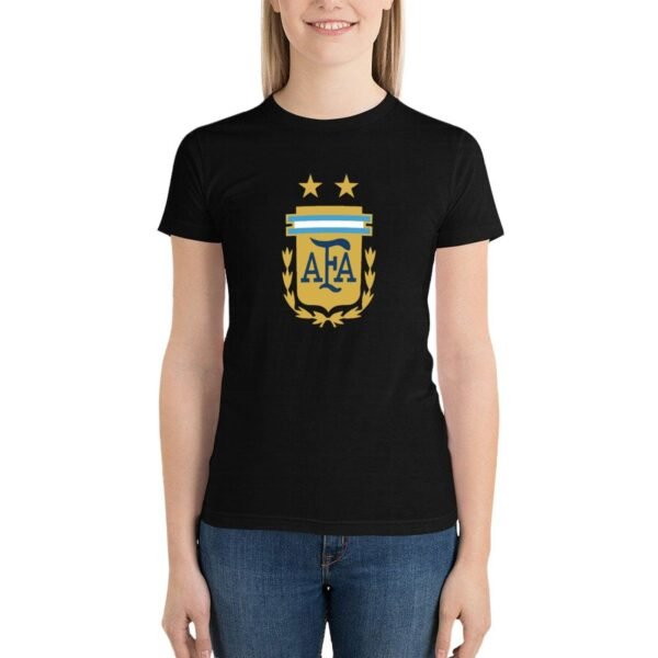 Argentinien Damen Kurzarm Rundhals T-Shirt Casual Sommer Tops