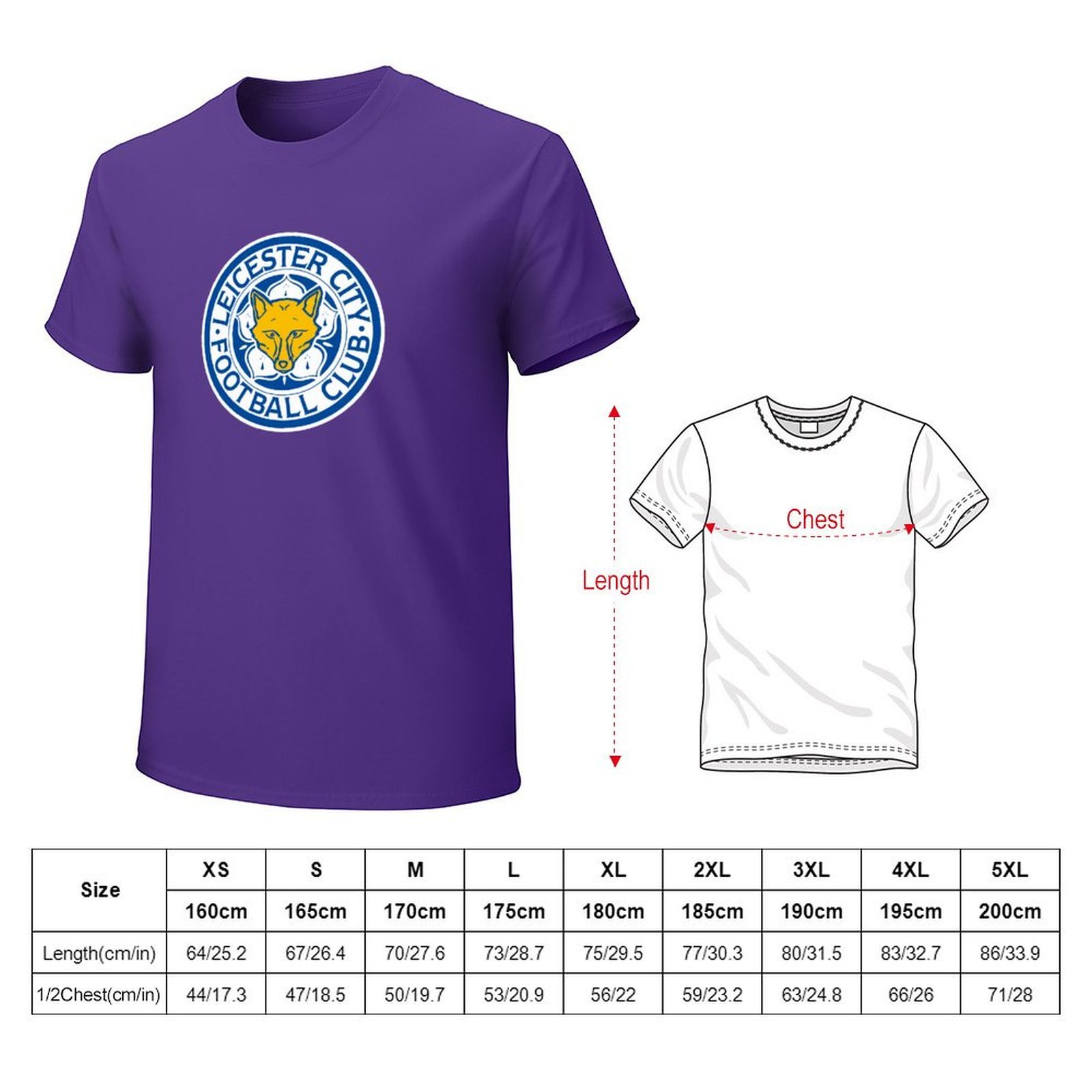 Leicester City Core Stretch Slim Cneck Gildan Tee T-Shirt Herren Leicester City Core Stretch Slim Cneck Gildan Tee T-Shirt Herren
