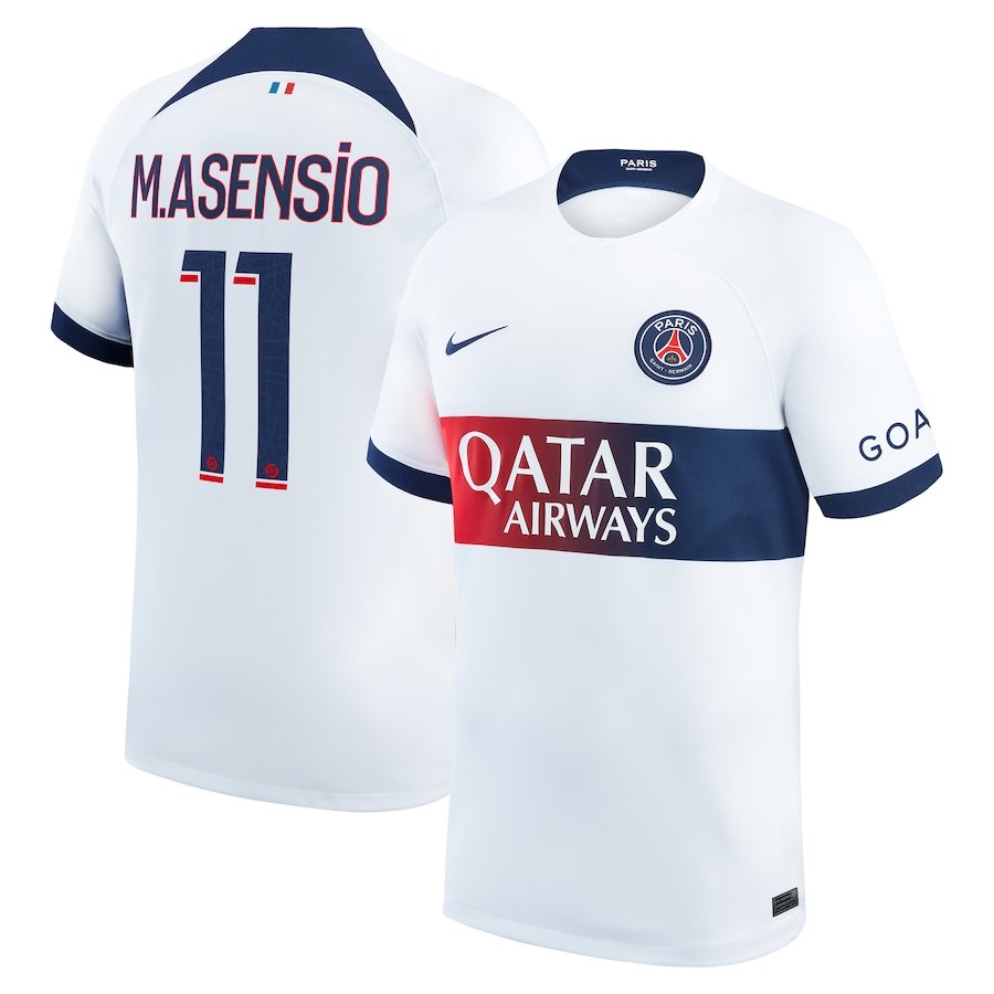 Paris Saint-Germain Marco Asensio 11 Away Trikot 2023-2024 Paris Saint-Germain Marco Asensio 11 Away Trikot 2023-2024