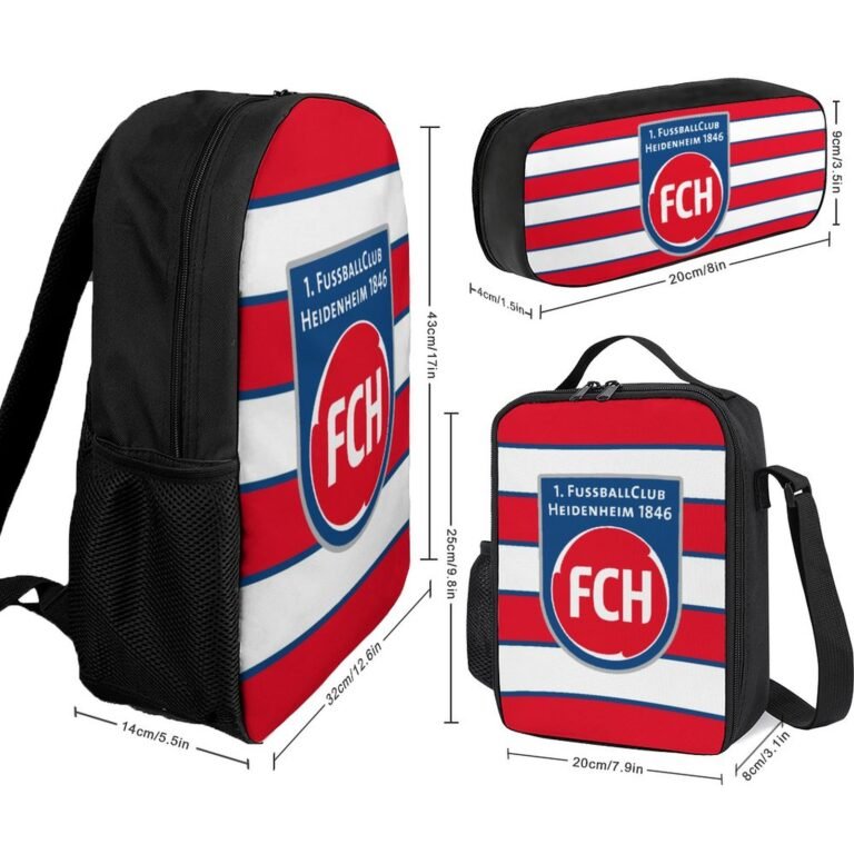 FC Heidenheim Student Schulranzen Lunchbag Stifttasche Kombination
