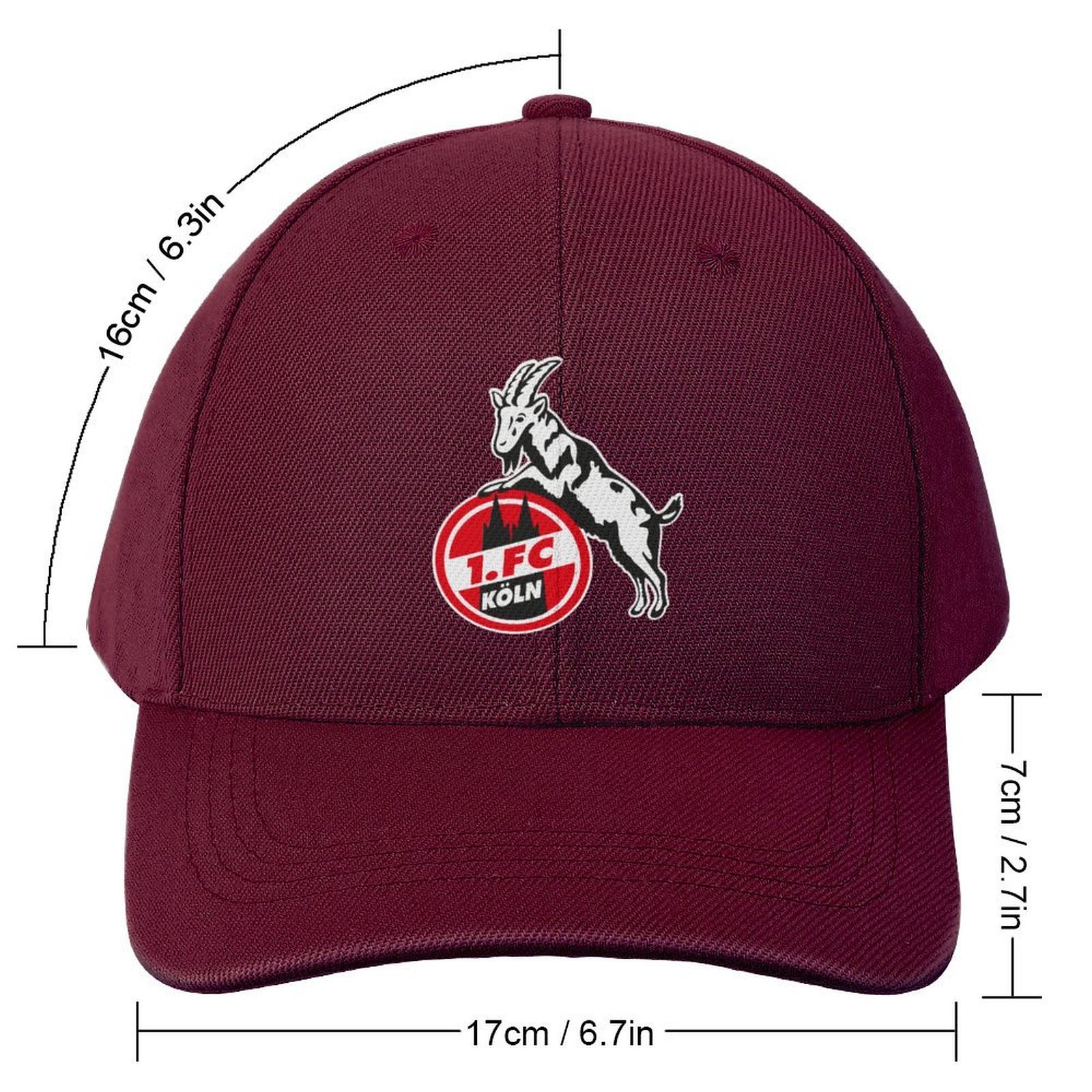 Unisex FC Köln Baseball Cap Verstellbar Reine Farbe Baseballkappe Mütze Unisex FC Köln Baseball Cap Verstellbar Reine Farbe Baseballkappe Mütze