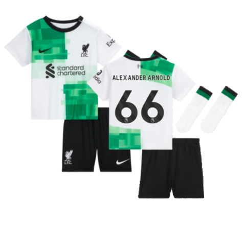 FC Liverpool Trent Alexander-Arnold 66 Auswärtstrikot Kinder Minikit 2023-2024 FC Liverpool Trent Alexander-Arnold 66 Auswärtstrikot Kinder Minikit 2023-2024