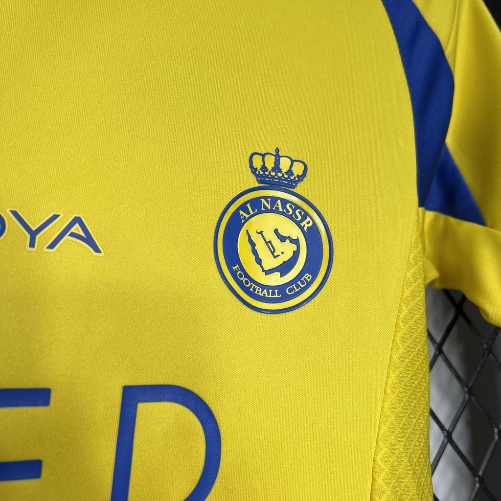 Al Nassr FC Cristiano Ronaldo 7 Heimtrikot Kinder Minikit 2024-2025 Al Nassr FC Cristiano Ronaldo 7 Heimtrikot Kinder Minikit 2024-2025