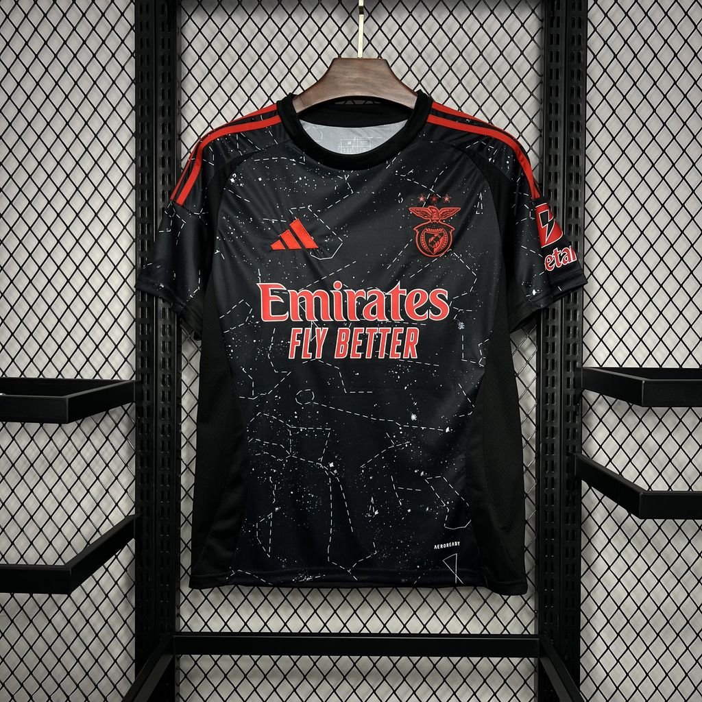 SL Benfica Away Trikot 2024-2025 - Schwarz SL Benfica Away Trikot 2024-2025 - Schwarz