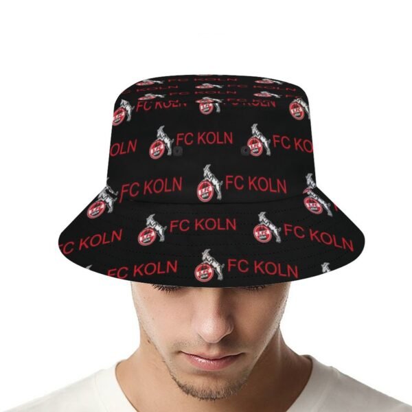 FC Köln Karomuster Sommer Sonnenhut Reversible Bucket Hat
