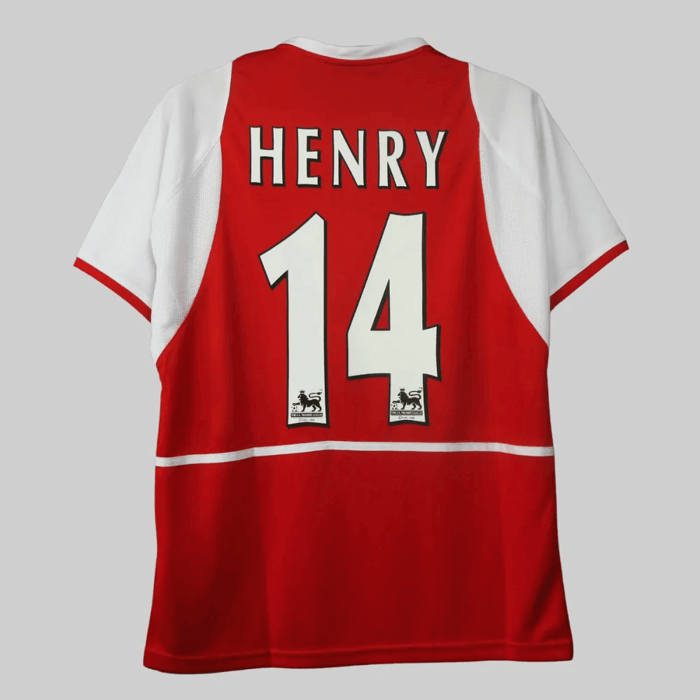 Arsenal Thierry Henry 14 Retro Home Trikot 2002-2004 Arsenal Thierry Henry 14 Retro Home Trikot 2002-2004
