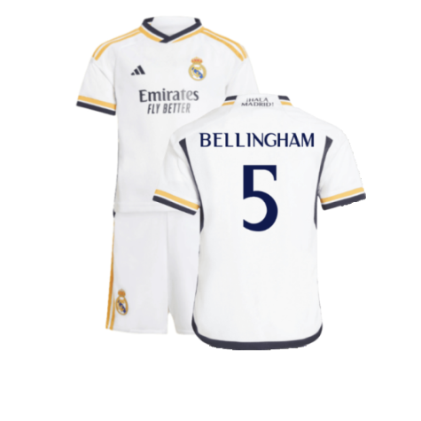 Real Madrid Jude Bellingham 5 Heimtrikot Kinder Mini Kit 2023-2024 Real Madrid Jude Bellingham 5 Heimtrikot Kinder Mini Kit 2023-2024