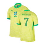 Brasilien Gabriel Martinelli 7 Home Trikot 2024-2025