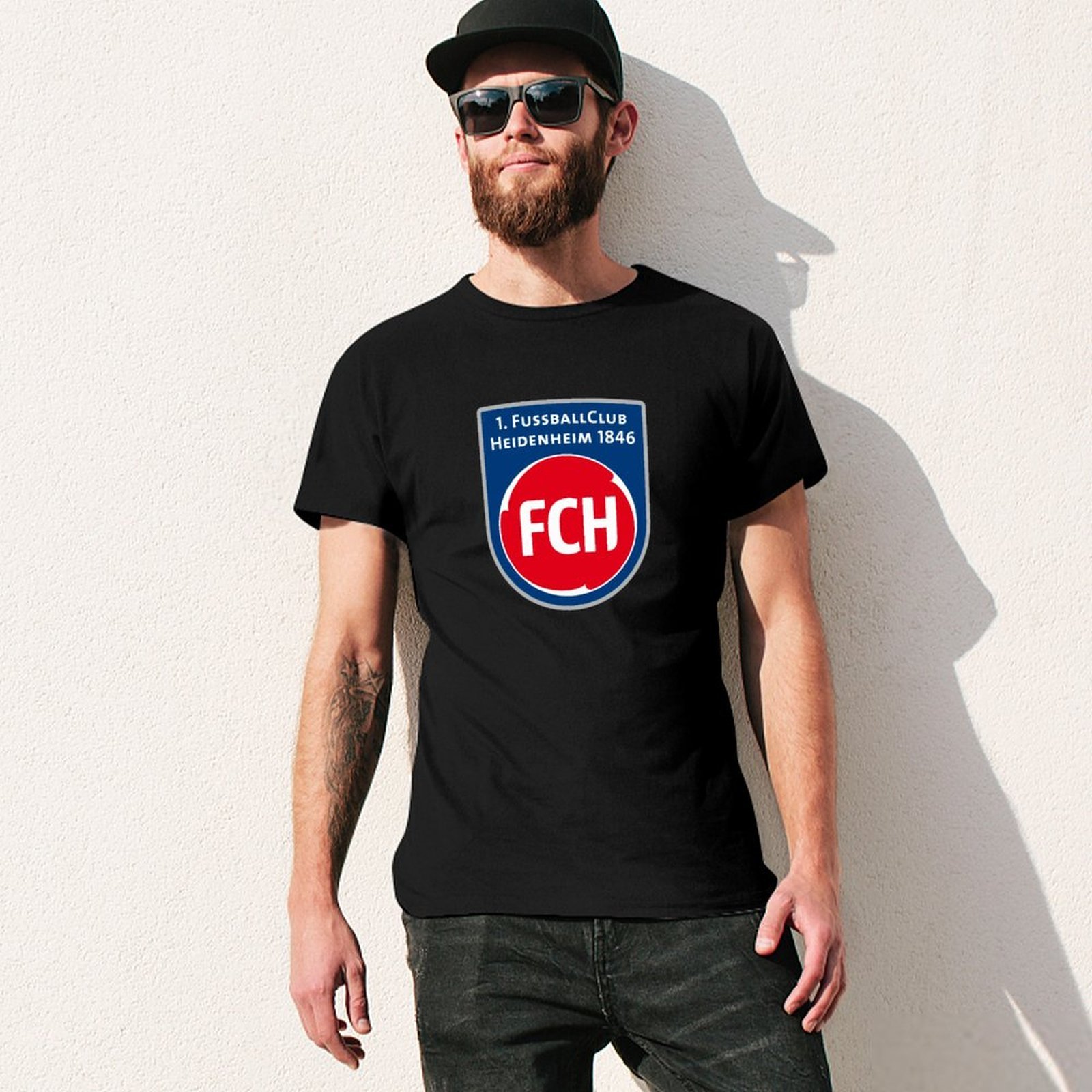 FC Heidenheim Core Stretch Slim Cneck Gildan Tee T-Shirt Herren FC Heidenheim Core Stretch Slim Cneck Gildan Tee T-Shirt Herren