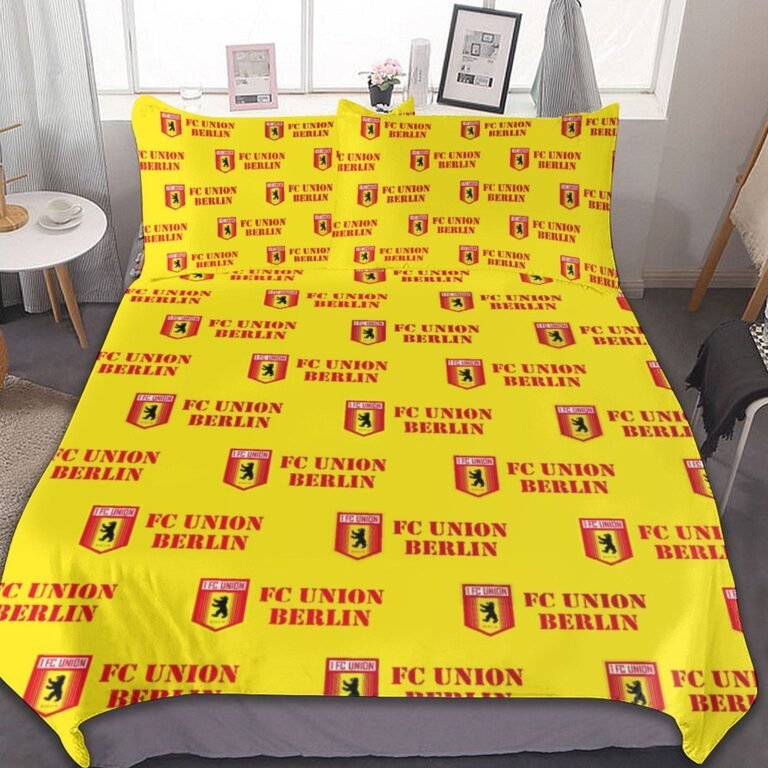 FC Union Berlin Bettwäscheset 3 Stück Kinder Erwachsene Steppdeckenbezug Steppdeckenbezug Multi Size Laken Set