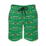 Borussia Mönchengladbach Herren Badehose Schnelltrocknende Strandshorts Mit Tasche Kordelzug Shorts