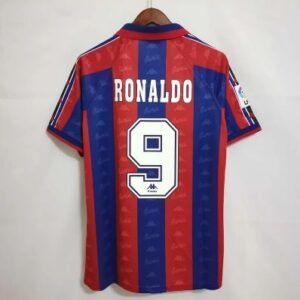 FC Barcelona Ronaldo 9 Retro Home Trikot 1996-1997