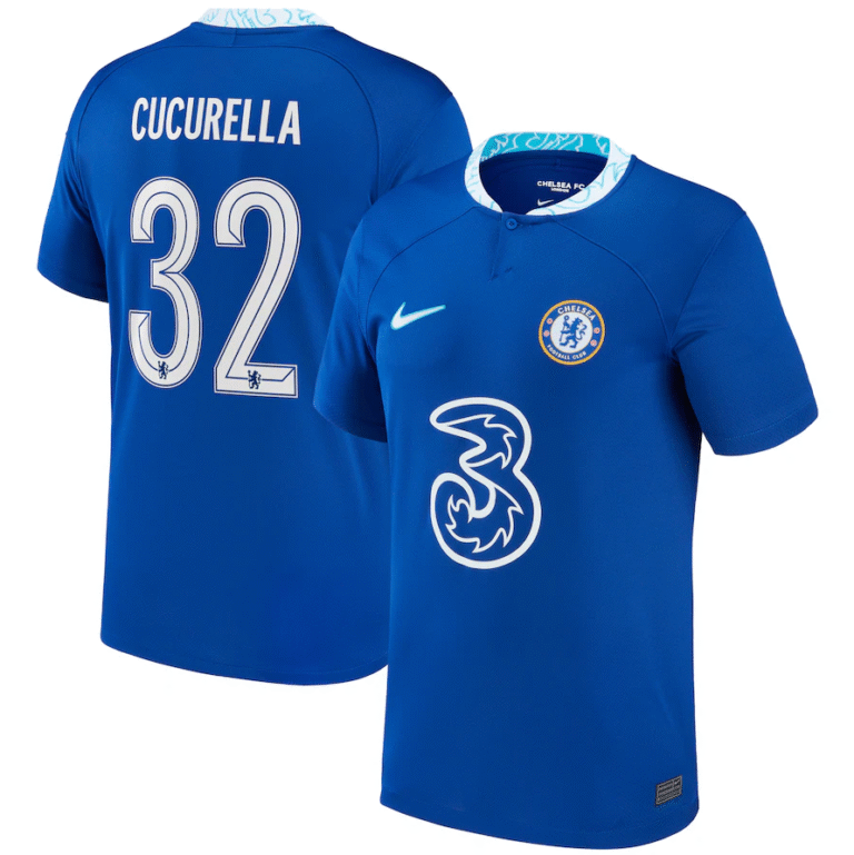 Chelsea FC Marc Cucurella 32 Heimtrikot Kinder 2022-2023 Mit Shorts