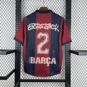 FC Barcelona X Travis Scott Skeleton Retro Home Trikot 2000-2001
