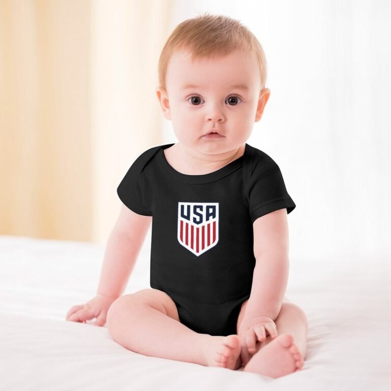 Vereinigten Staaten Baby Bodysuit Strampler Schlafanzug Mit Kurzen Ärmeln