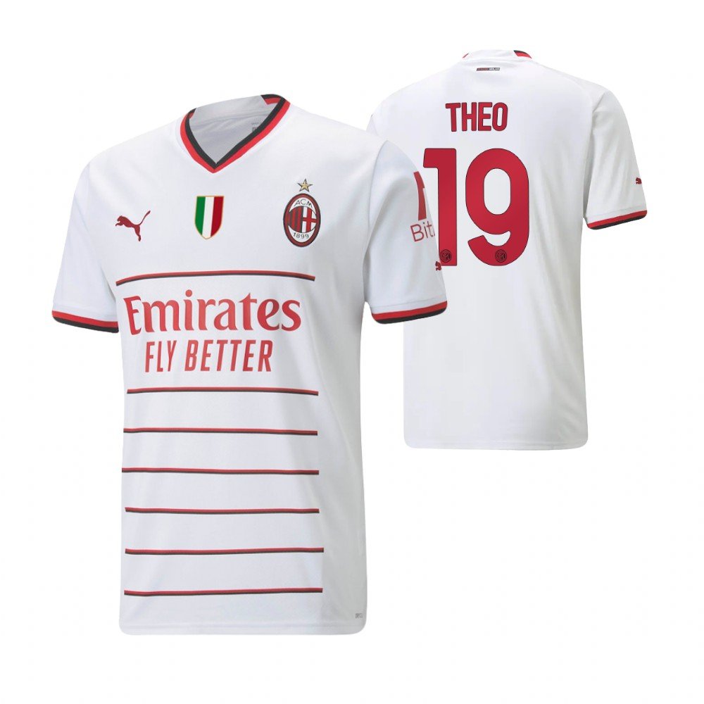 AC Mailand Theo Hernandez 19 Away Trikot 2022-2023 AC Mailand Theo Hernandez 19 Away Trikot 2022-2023