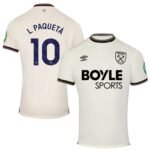 West Ham United Lucas Paquetá 10 Away Trikot 2025-2026