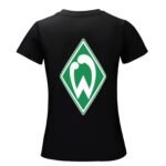 Werder Bremen Damen Kurzarm Rundhals T-Shirt Casual Sommer Tops