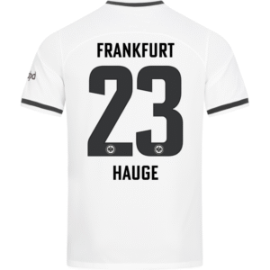 Eintracht Frankfurt Jens Hauge 23 Trikot Heim 2022-2023