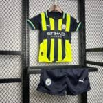 Man City Erling Haaland 9 Auswärtstrikot Kinder Mini Kit 2024-2025