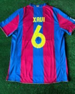FC Barcelona Xavi 6 Home Retro Trikot 2007-2008