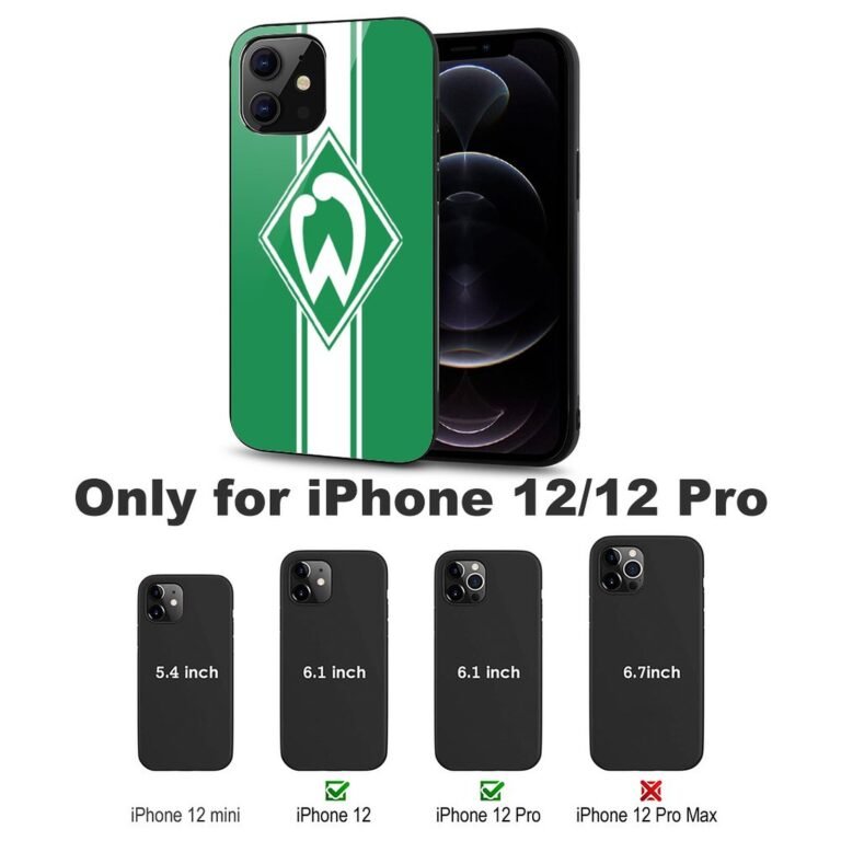 Werder Bremen Stoßfest Glaskasten Handyhüllen & Cover Für IPhone 12