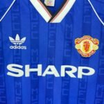 Manchester United Retro Away Trikot 1998-1999 - Blau