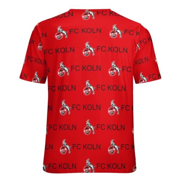 FC Köln Unisex 3D Vollständig Druck Kurzarm T-Shirts Beiläufige Tee Tops