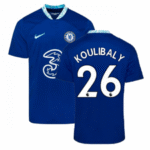 Chelsea FC Kalidou Koulibaly 26 Heimtrikot Kinder 2022-2023 Mit Shorts