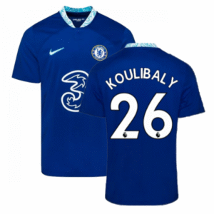 Chelsea FC Kalidou Koulibaly 26 Heimtrikot Kinder 2022-2023 Mit Shorts