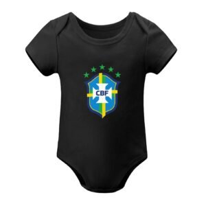 Brasilien Baby Bodysuit Strampler Schlafanzug Mit Kurzen Ärmeln