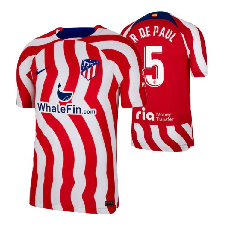 Atletico Madrid Rodrigo De Paul 5 Home Trikot 2022-2023