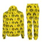 Borussia Dortmund Lässiges Sweatshirt-Set 2 Sätze Kapuzen-Sweatpants