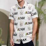 Ajax Kurzärmelige Herrenhemden, Passform Sommer Kurzarm Casual Button-Down Hemden