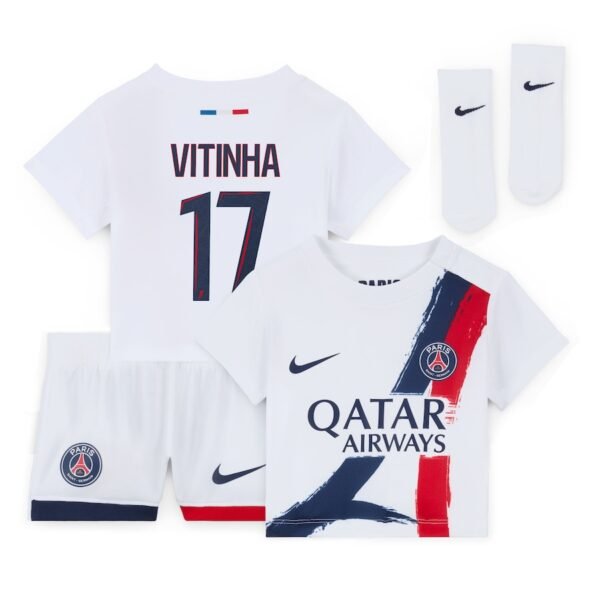 PSG Vitinha 17 Auswärtstrikot Kinder Mini Kit 2024-2025