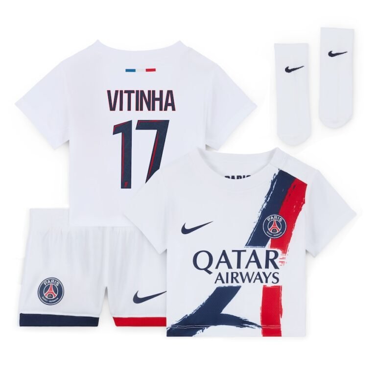 PSG Vitinha 17 Auswärtstrikot Kinder Mini Kit 2024-2025