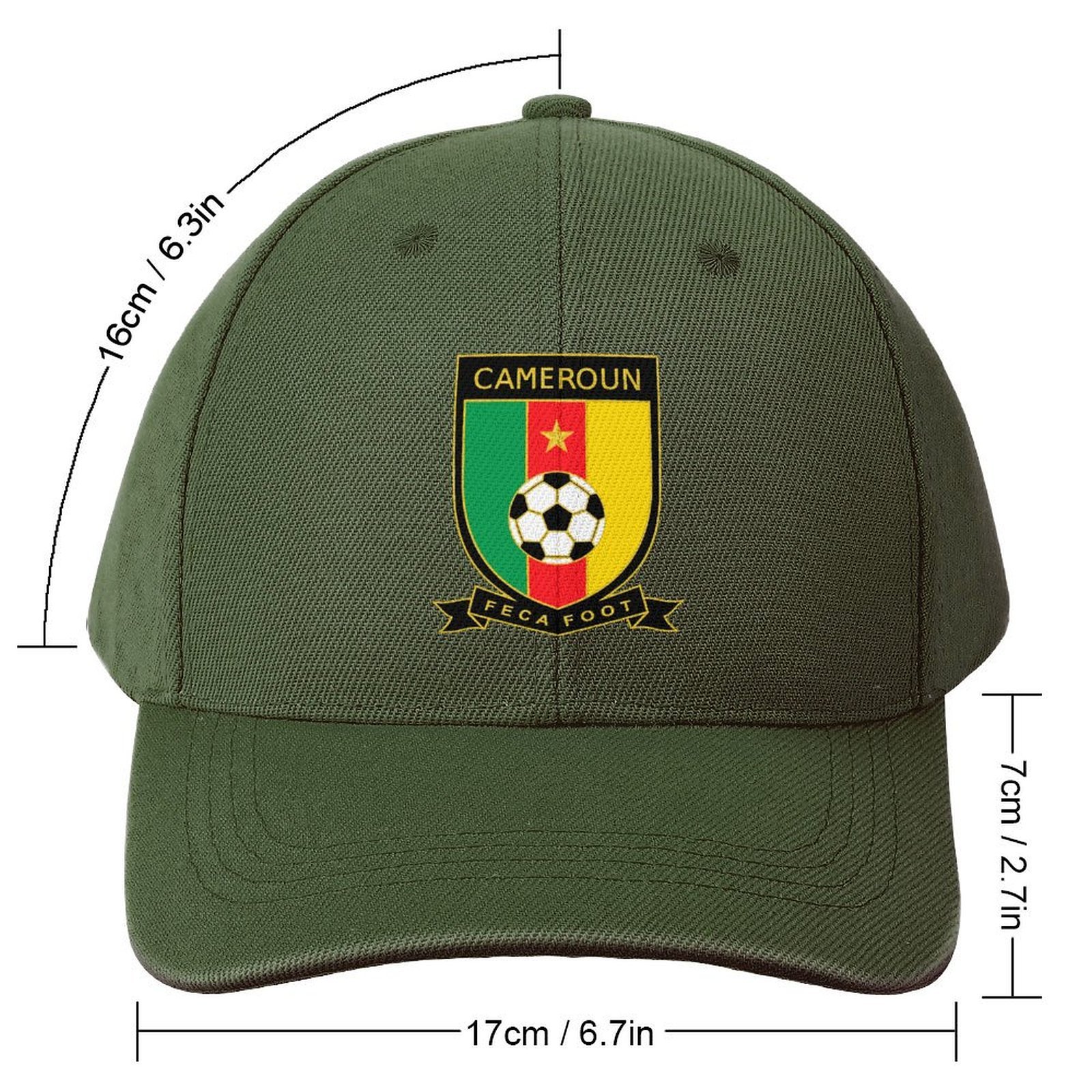 Kamerun Baseball Cap Verstellbar Reine Farbe Baseballkappe Mütze Kamerun Baseball Cap Verstellbar Reine Farbe Baseballkappe Mütze