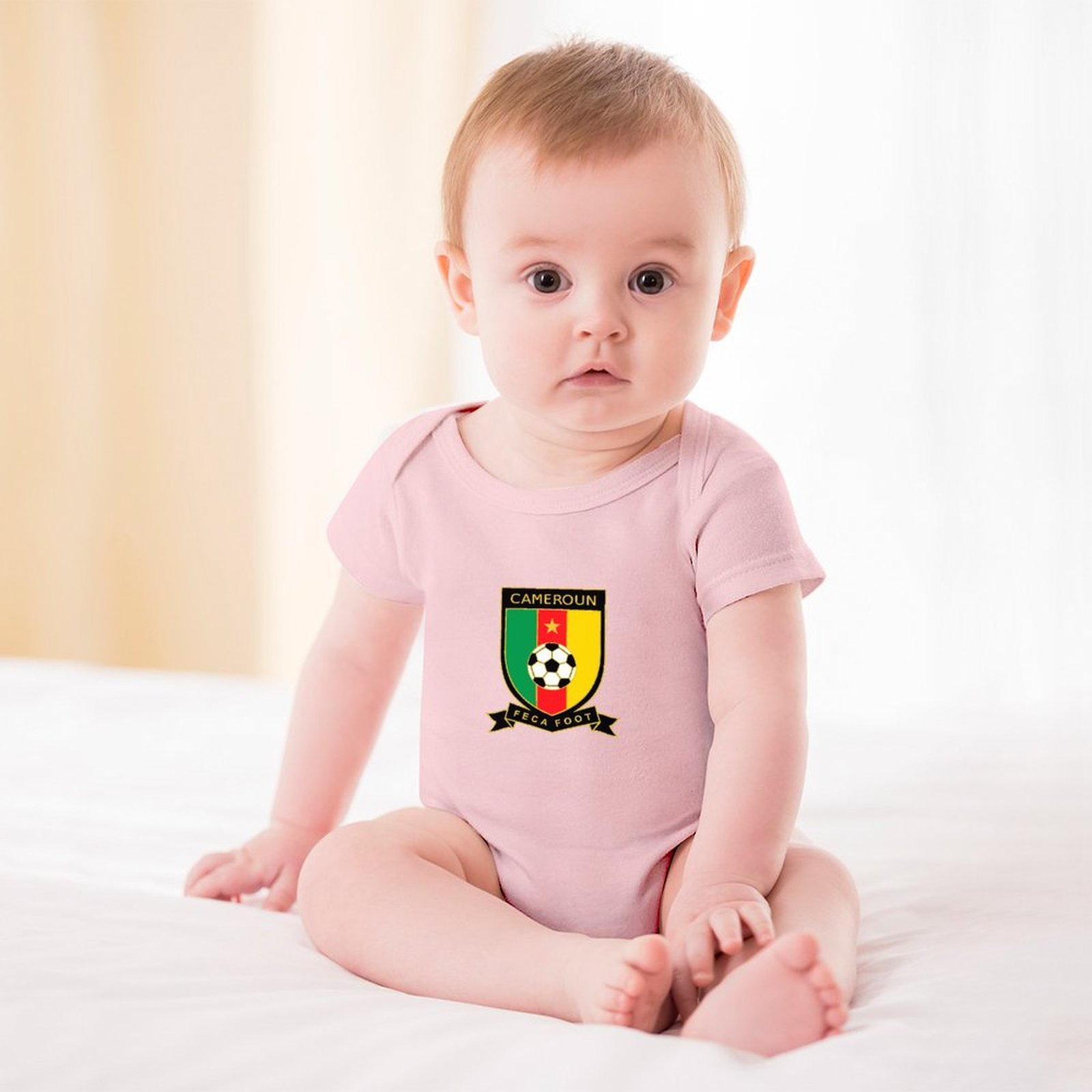 Kamerun Baby Bodysuit Strampler Schlafanzug Mit Kurzen Ärmeln Kamerun Baby Bodysuit Strampler Schlafanzug Mit Kurzen Ärmeln