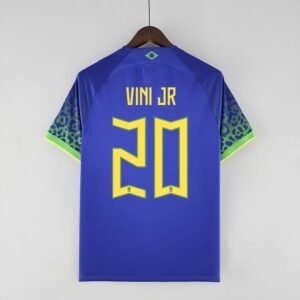 Brasilien Vini JR 20 Away Trikot WM 2022