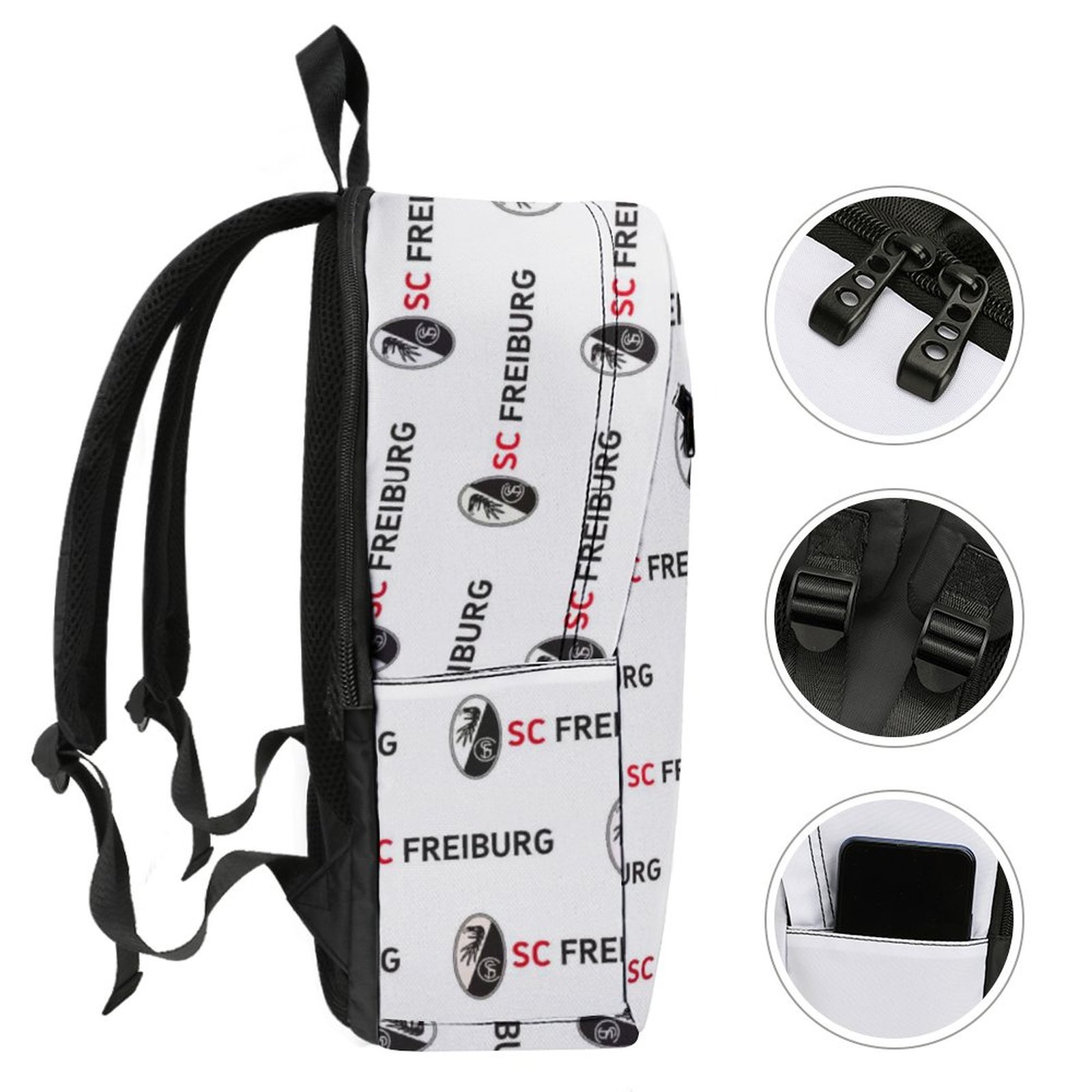SC Freiburg Unisex Backpack Rucksack Outdoor Wanderrucksack SC Freiburg Unisex Backpack Rucksack Outdoor Wanderrucksack