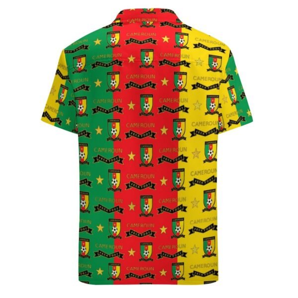 Kamerun Kurzärmelige Herrenhemden, Passform Sommer Kurzarm Casual Button-Down Hemden