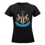 Newcastle United Damen Kurzarm Rundhals T-Shirt Casual Sommer Tops