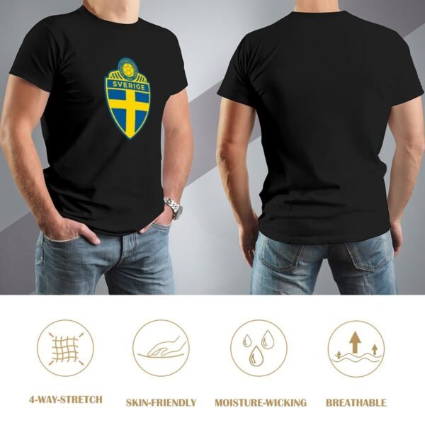 Schweden Stretch Slim Cneck Gildan Tee T-Shirt Herren