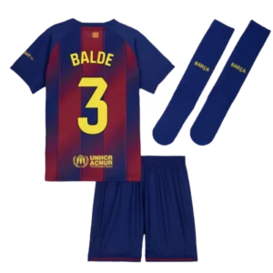 FC Barcelona Alejandro Balde 3 Heimtrikot Kinder 2025-2026